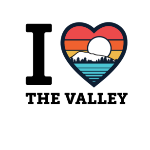 Image depicting Greenbelt's logo as a heart reads 'I Heart The Valley'. 