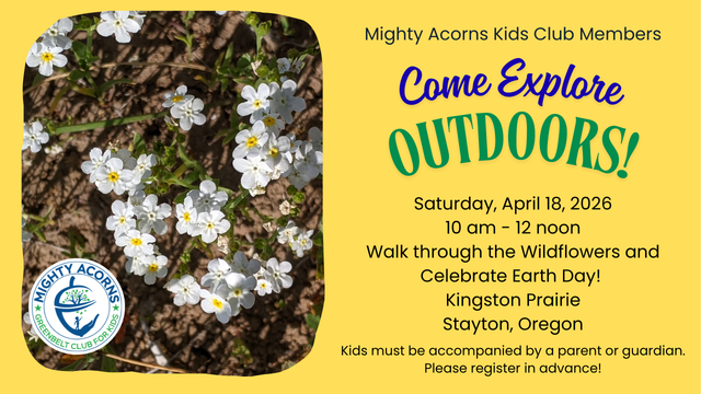 Event on April 18 for kids and Families Wildflowers