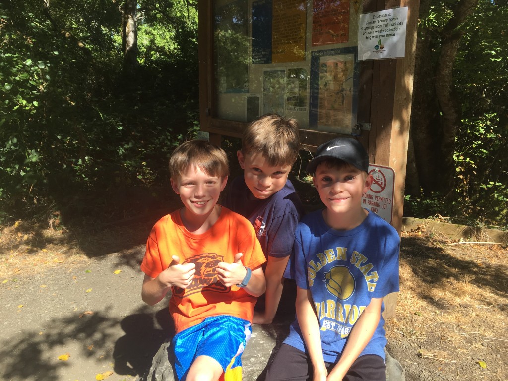 Kids are excited to play Pokemon GO at Bald Hill Farm. 